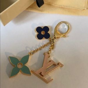 LV Fleur de Monogram Bag Charm/ Key Chain